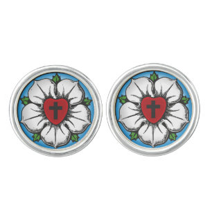 Lutheran Rose Cufflinks