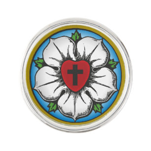 Lutheran Rose Lapel Pin