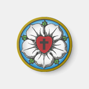 Lutheran Rose Magnet