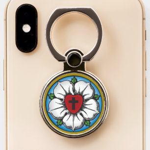 Lutheran Rose Phone Ring Stand