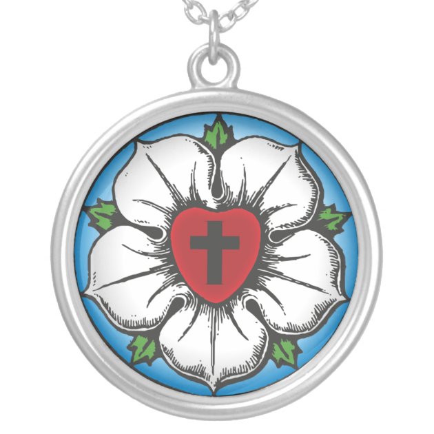 Lutheran hot sale rose necklace