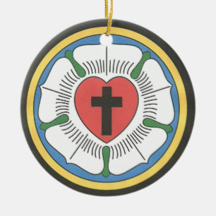 Lutheran Seal Ceramic Ornament