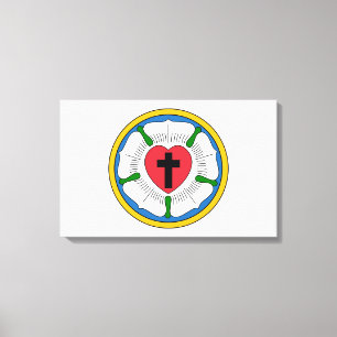 Lutherrose Luther Rose Lutheranism Martin Luther Canvas Print