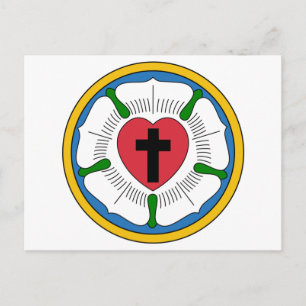Lutherrose Luther Rose Lutheranism Martin Luther Postcard