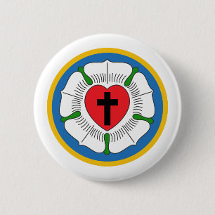Luthers Rose Button