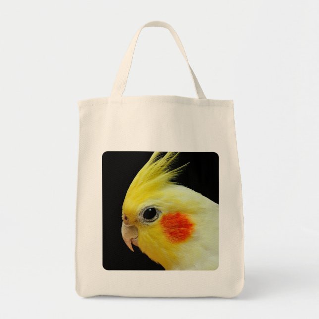Lutino Cockatiel Tote Bag (Front)