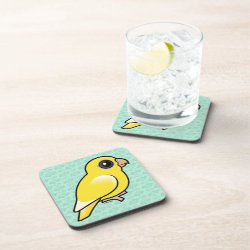 Lutino Linnie Beverage Coaster