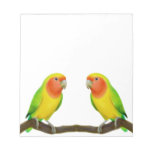 Lutino Lovebird Love Notepad