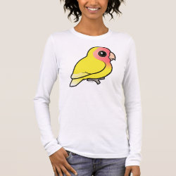 Lutino Peach-faced Lovebird Women's Basic Long Sleeve T-Shirt