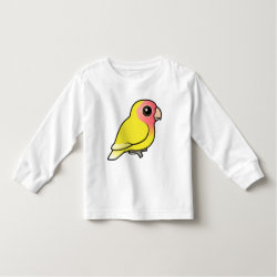Lutino Peach-faced Lovebird Toddler Long Sleeve T-Shirt