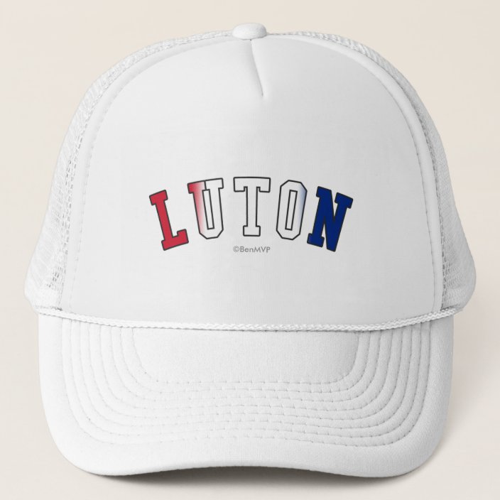 Luton in United Kingdom National Flag Colors Trucker Hat