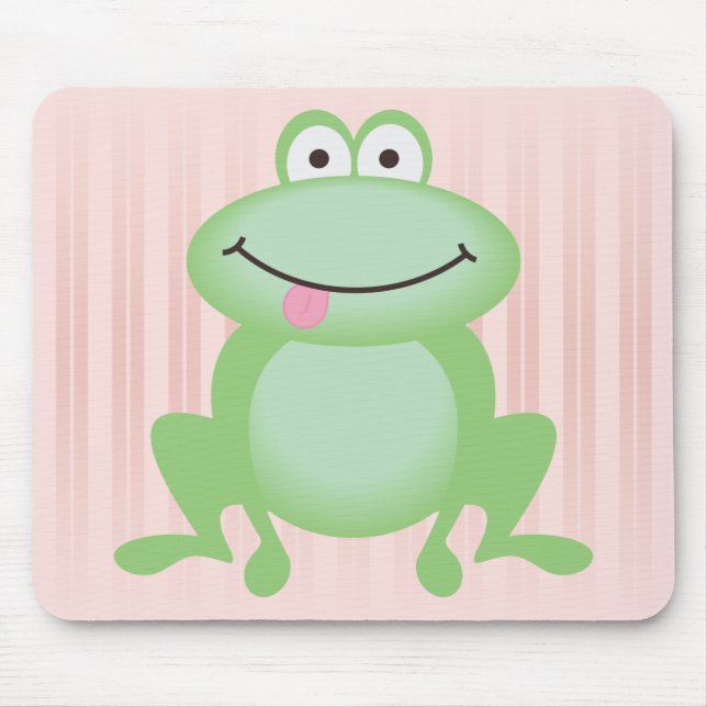 Luttle Green Frog Mouse Pad (Front)