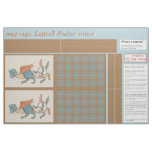 Luttrell Psalter Critter DIY Mug Rugs Fabric
