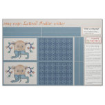 Luttrell Psalter Critter DIY Mug Rugs Fabric