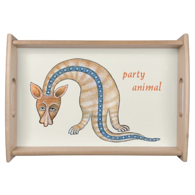 Luttrell Psalter "Party Animal" Serving Tray (Front)