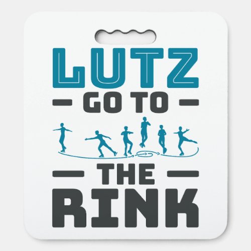 Lutz Go to the Rink Figure Skating Skater Men Seat Cushion