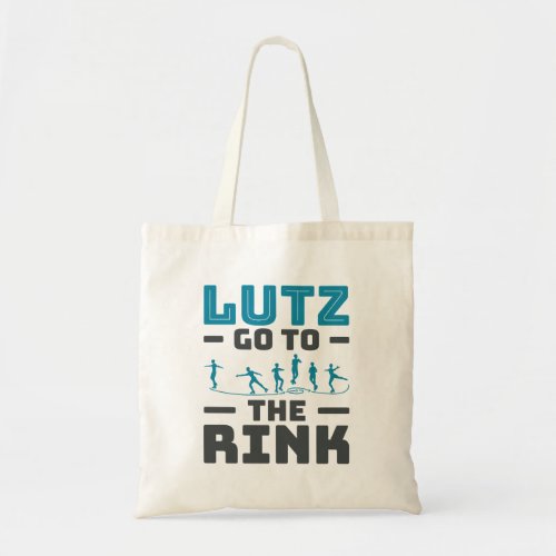 Lutz Go to the Rink Figure Skating Skater Men Tote Bag