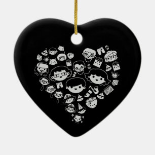 Luv 2 ceramic ornament