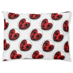 Luv-A-Bull American Bulldog Pit Bull Heart Pet Bed