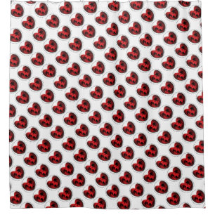 Luv-A-Bull American Bulldog Pit Bull Heart Shower Curtain