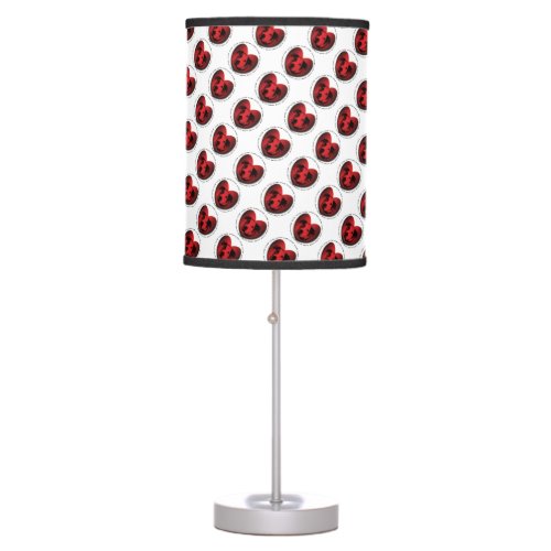 Luv_A_Bull American Bulldog Pit Bull Heart Table Lamp