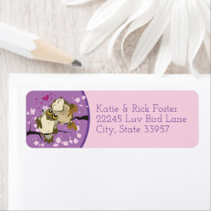 Luv Birds Owls Burbs of a Feather Forever Label