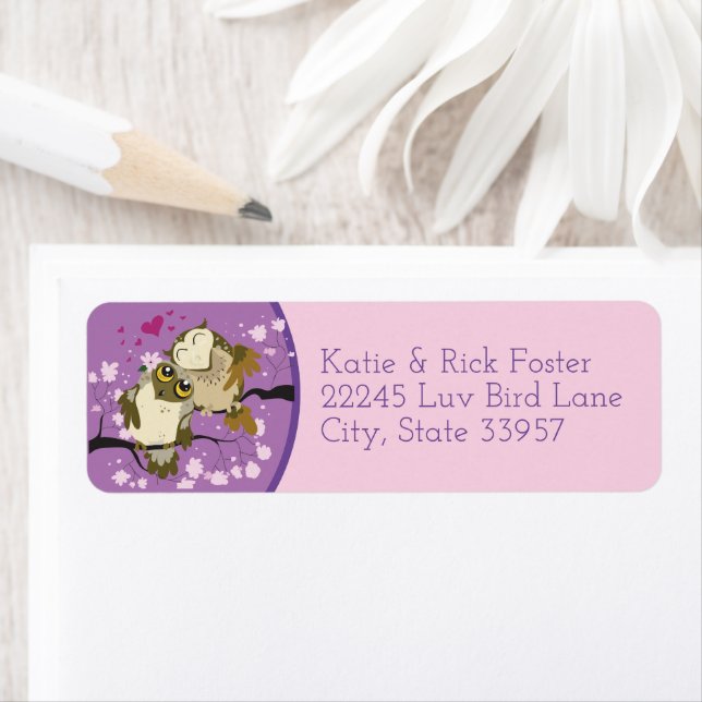 Luv Birds Owls Burbs of a Feather Forever Label (Insitu)