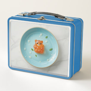 luv gummy bear metal lunch box