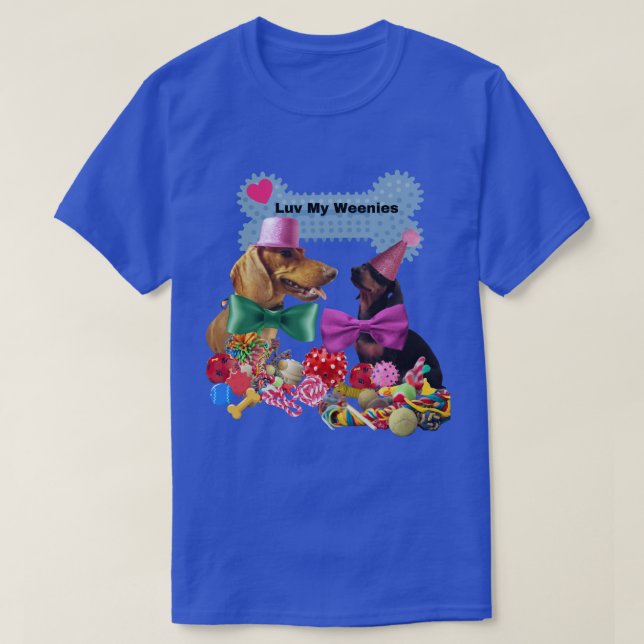 Luv My Weenies T-Shirt For Women/Men (Design Front)