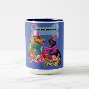 Luv My Weenies Two Tone Mug
