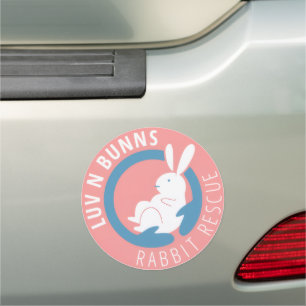Luv-N-Bunns Car Magnet