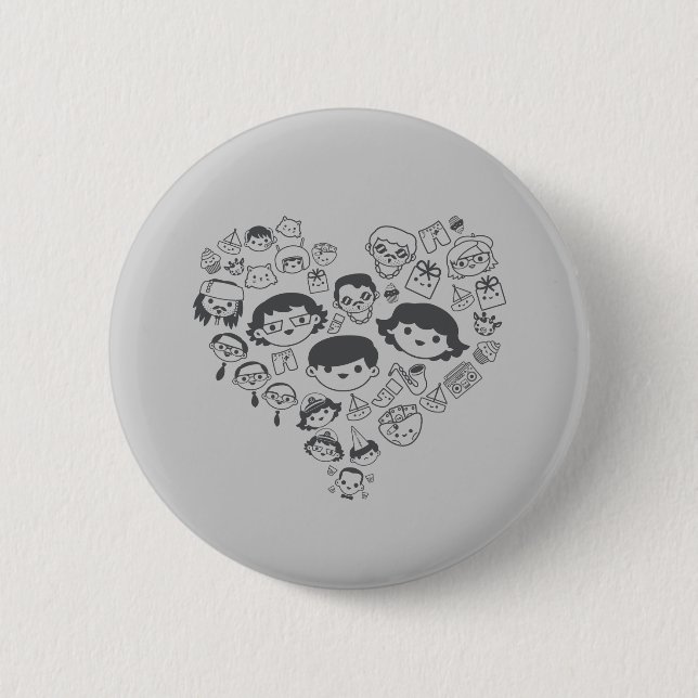 Luv Pinback Button (Front)