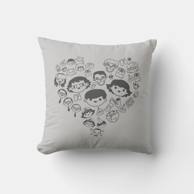 Luv Throw Pillow (Front)