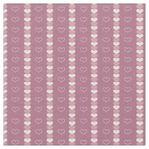 Luv to Quilt (mauve hearts) Cotton (56") Fabric