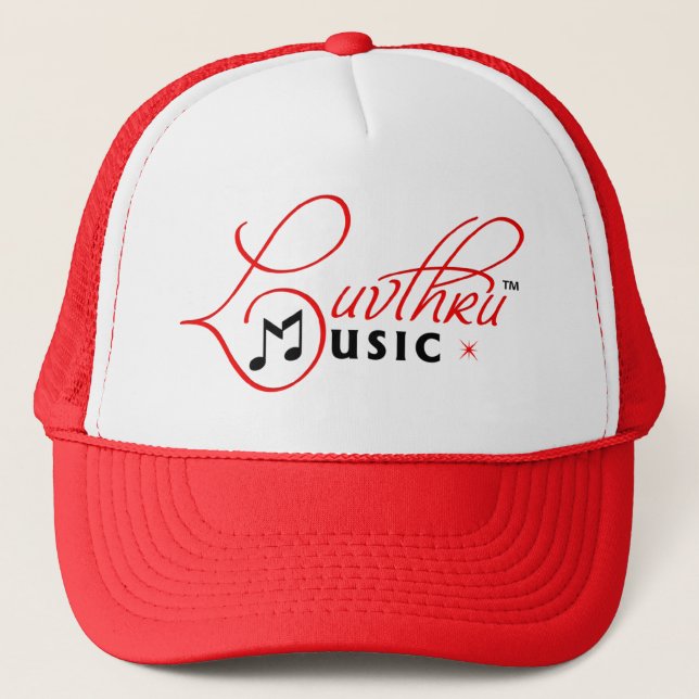 luv tru trucker hat (Front)