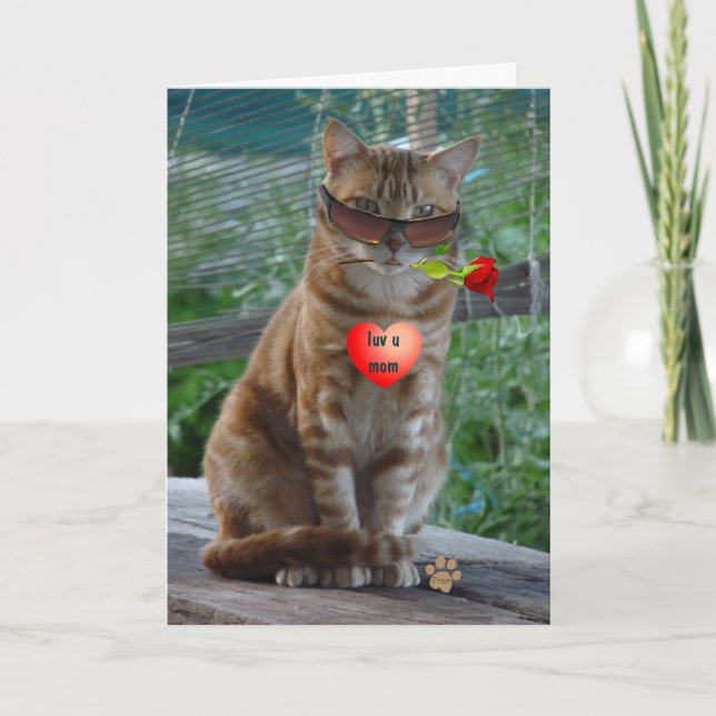 luv u mom card (Front)