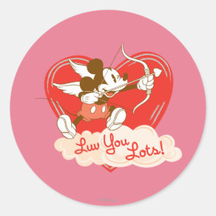 Luv You Lots! Classic Round Sticker