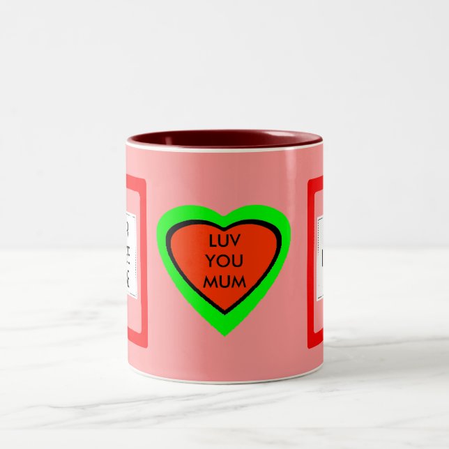 LUV YOU MUM Two-Tone COFFEE MUG (Center)