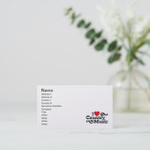 luvcmusic business card (Standing Front)