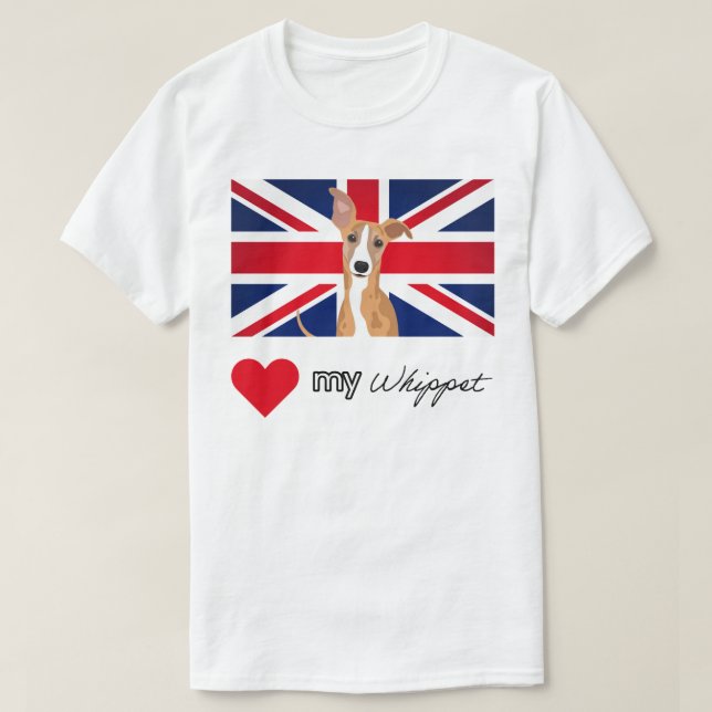 LUVMYWHIPPET Basic T-Shirt (Design Front)