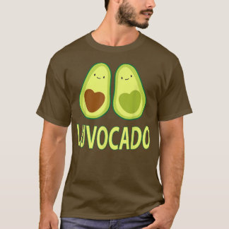Luvocado Avocado Love Funny Couple Valentines Day T-Shirt