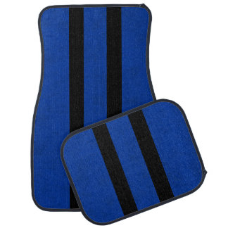Lux Cobalt Blue Velvet Personalize or Classic Car Floor Mat