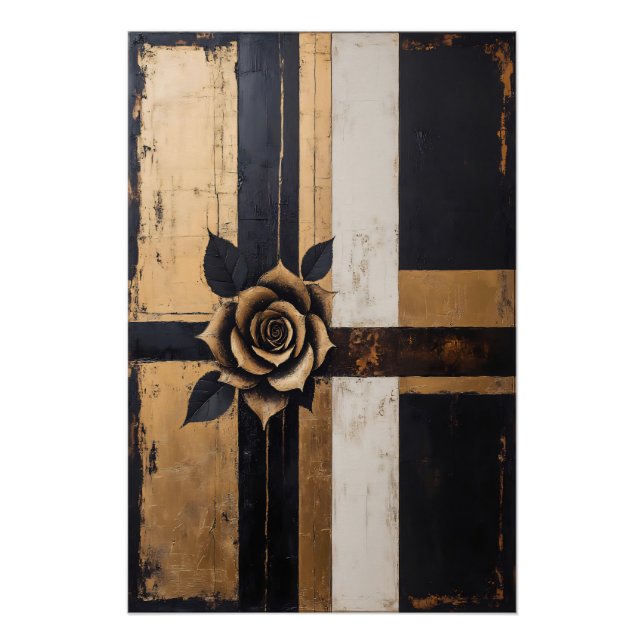 Lux Geometric Rose Poster (Front)