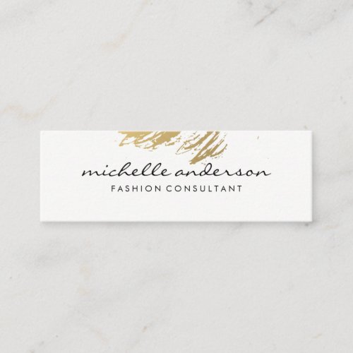 Lux Gold Brushed Mini Business Card
