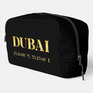 Lux Gold Dubai Latitude & Longitude Dopp Kit