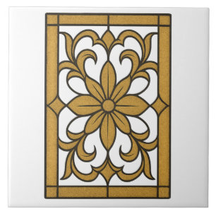 Lux Gold Mandala Ceramic Tile