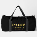Lux Gold Paris Latitude &amp; Longitude Duffel Bag