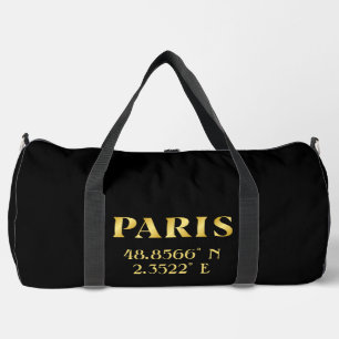 Lux Gold Paris Latitude & Longitude Duffel Bag