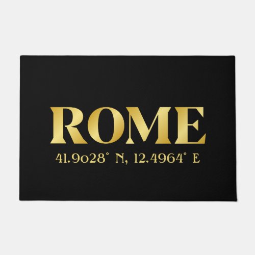 Lux Gold Rome Latitude  Longitude  Doormat