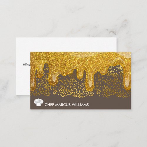 Lux Gold Speck  Executive Chef Business Card